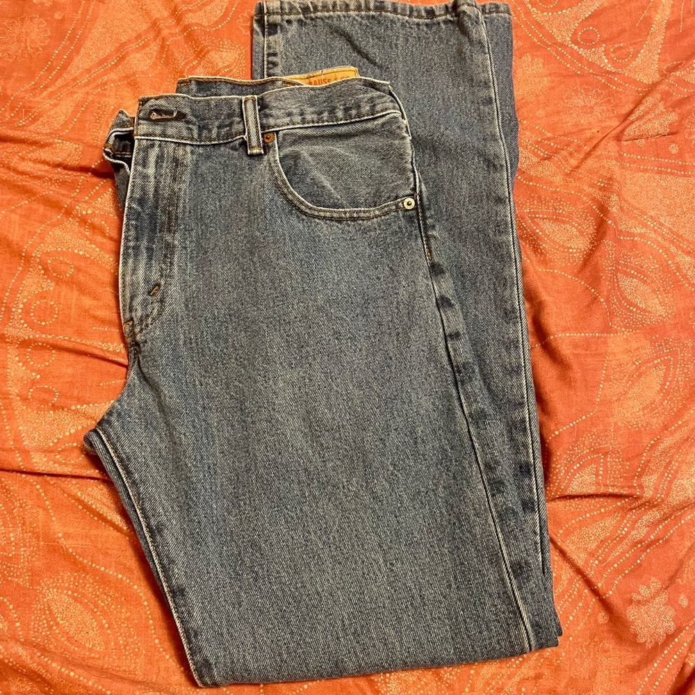 Worn but like new; no rips/tears/stains